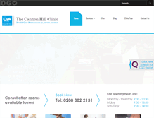 Tablet Screenshot of cannonhillclinic.com